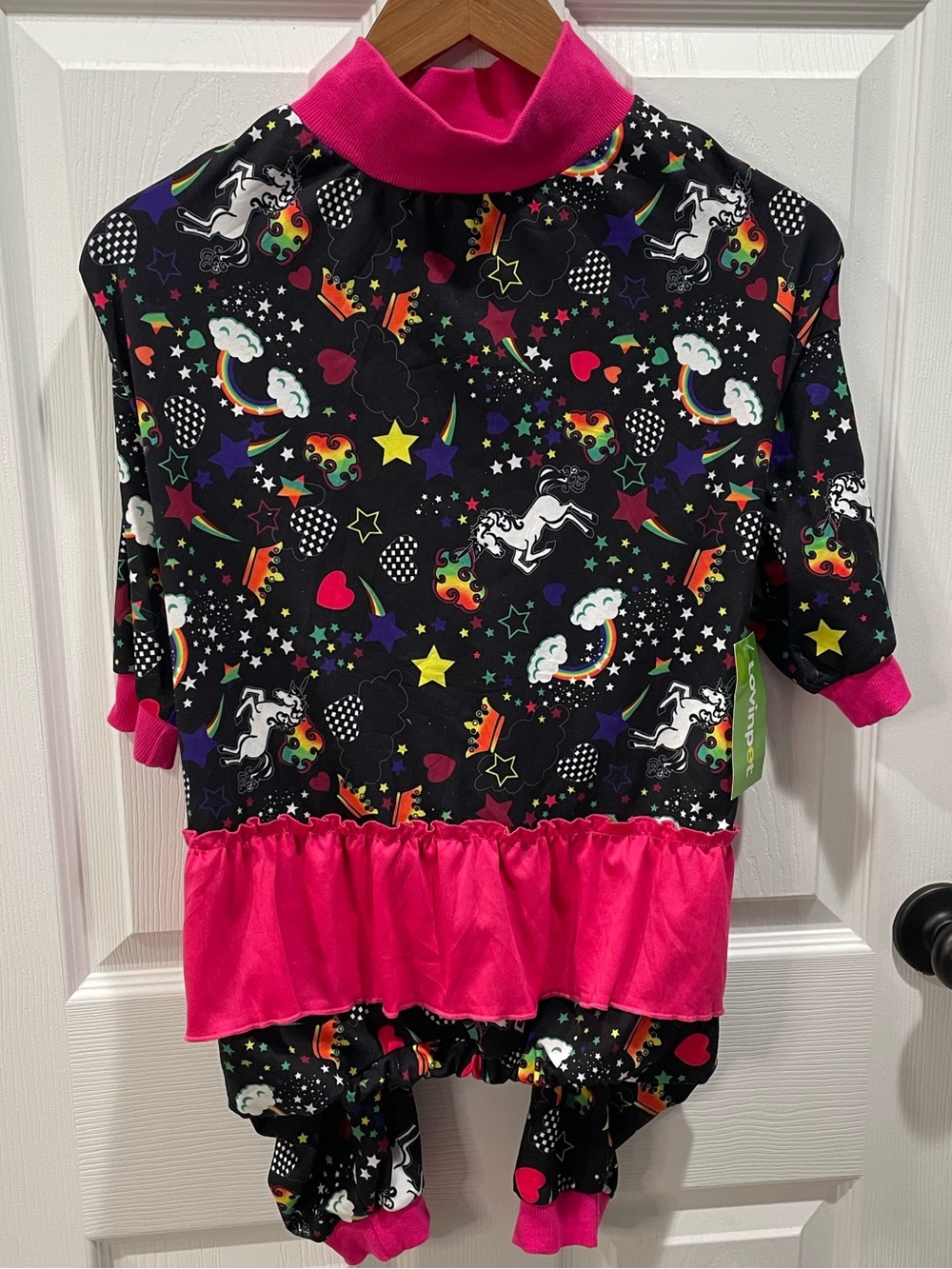 LovinPet Large Dog Pajamas Unicorn Rainbow Jumpsuit XL